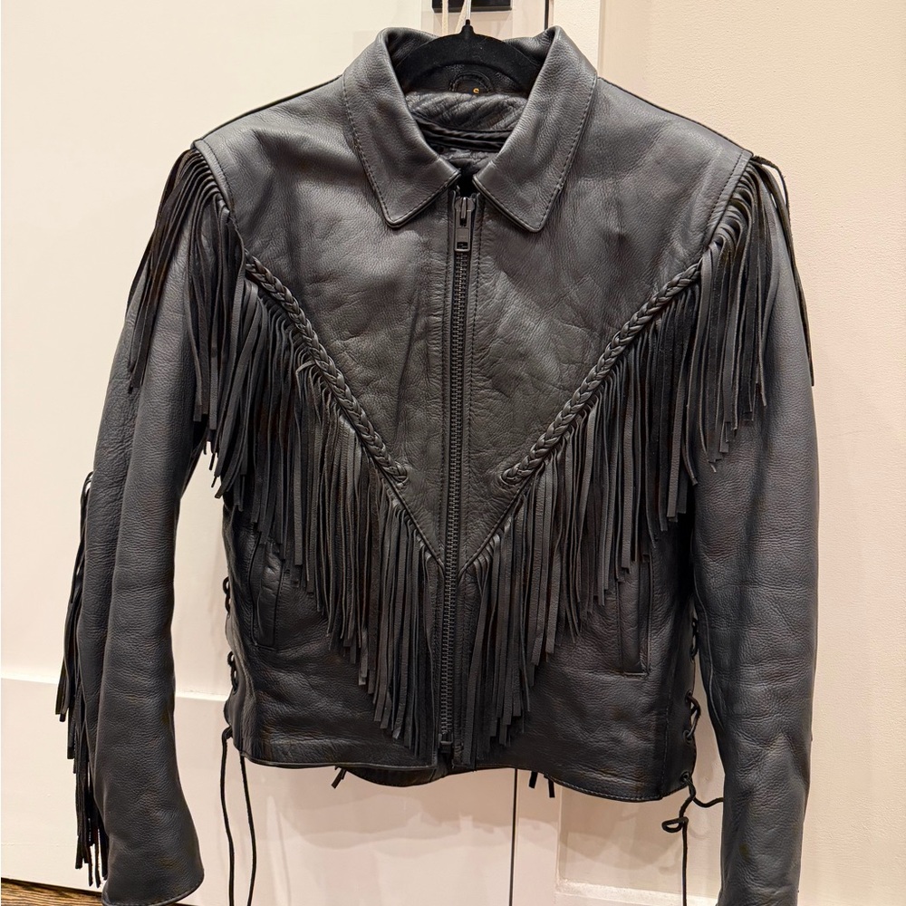 Hudson Jeans Black Leather Jacket